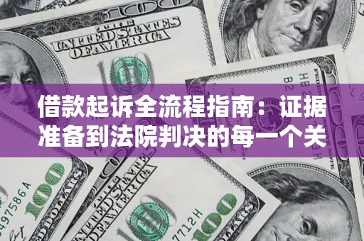 武汉借款起诉全流程指南：证据准备到法院判决的每一个关键步骤
