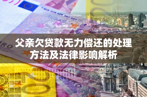 武汉父亲欠贷款无力偿还的处理方法及法律影响解析