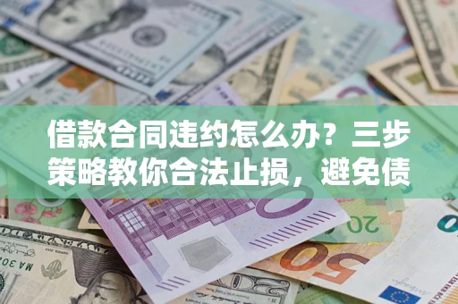武汉借款合同违约怎么办？三步策略教你合法止损，避免债务危机升级