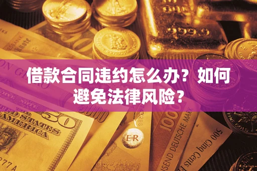 武汉借款合同违约怎么办？如何避免法律风险？